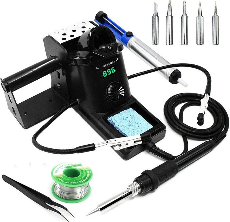 Yihua 926LED-III Digital Lötstation Entlötstation smd Rework Soldering Station Lötkolben 90℃-480℃ Set