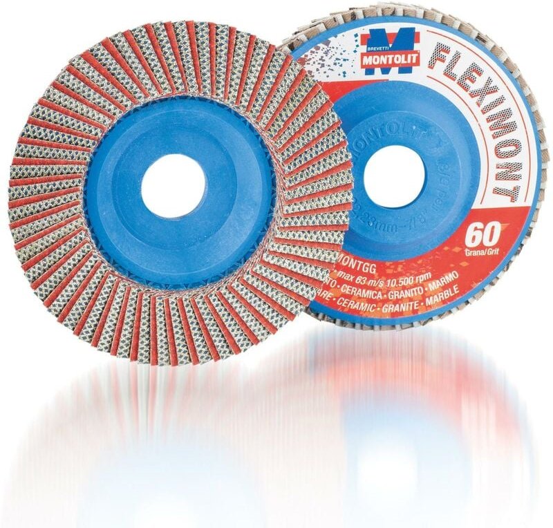 Lamellen Schleifteller Körnung 60 Ø115mm Montolit Fleximontgg