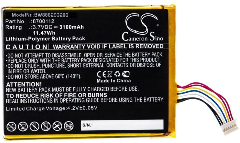 Vhbw - Akku kompatibel mit Bang & Olufsen BeoSound Moment Lautsprecher Boxen Speaker (3100mAh, 3,7V, Li-Polymer)