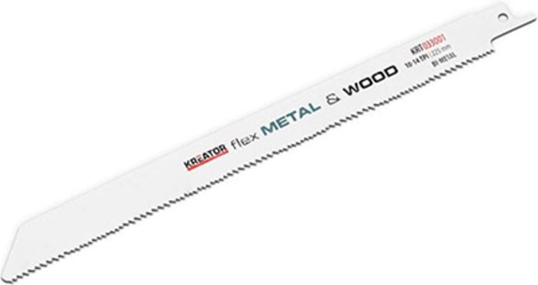 Kreator - Blisterpackung 2 Säbelsägeblätter 225 Metall-Holz 33001