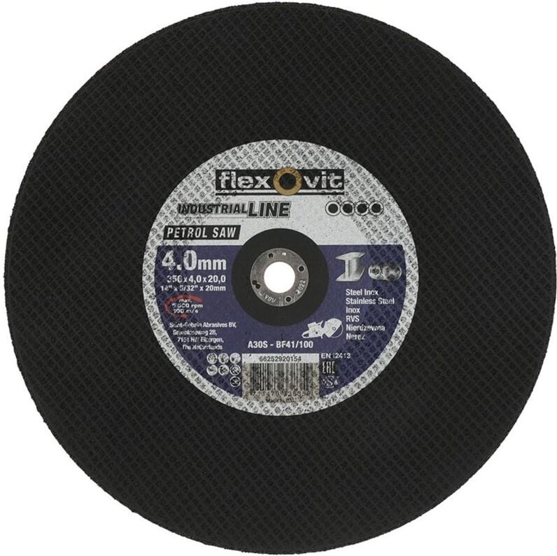 Flexovit - Norton Clipper Trennscheibe A30S-BF41/100 Met.350x4,0x20,00