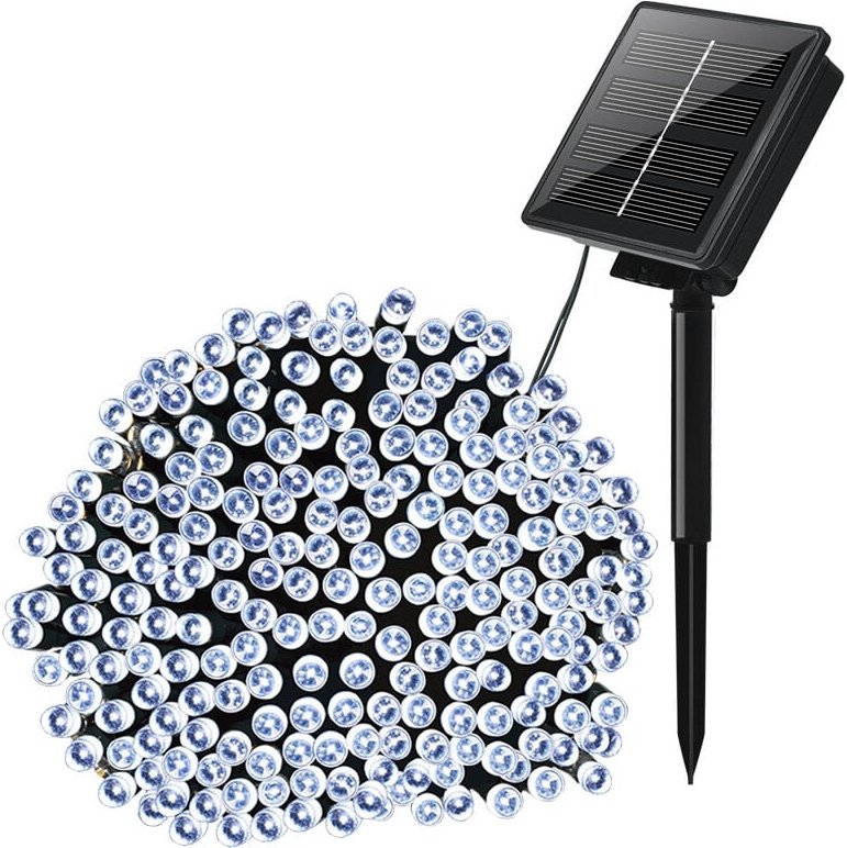 Solar-Lichterkette für draußen, 22 m, 200 LEDs, Solar-Weihnachtsbeleuchtung, wasserdicht, 8 Modi, dekorative Lichterkett...