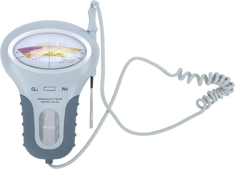 PH-Tester Chlortester Digitaler Multifunktions-PH-Chlortester zur Überwachung des PH-Werts und des Chlorgehalts von Schw...