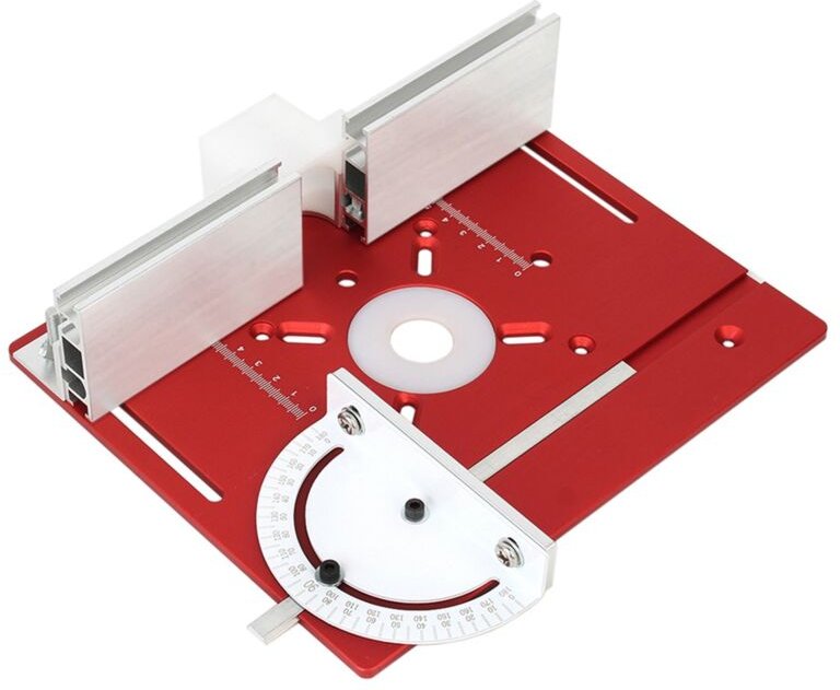 Aluminium-FräStisch-Einlegeplatte, Holzbearbeitung, TischkreissäGe, FräSen, Flip-Platte, Multifunktionale Trimmer-Gravie...