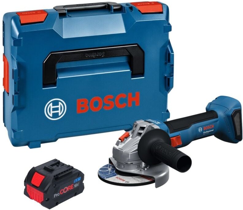 Bosch GWS 18V-8 Professional Akku Winkelschleifer 18 V 125 mm Brushless + 1x ProCORE Akku 5,5 Ah + L Boxx - ohne Ladeger...