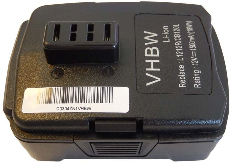 Vhbw - Akku kompatibel mit Ryobi CK212DA, CAH120LK, CD100, BID-1201, CS-1201, CKF-120LM, CR-1201 Werkzeug (1500 mAh, Li-...