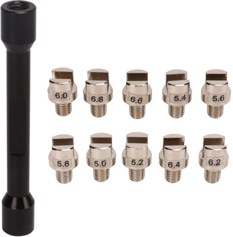 Thumbnail - Ej.life - Akozon Motorrad-Speichenschlüssel-Set, 10-in-1-tragbarer Speichenschlüssel-Schlüssel-Speichenschlüssel-Kit Fel...