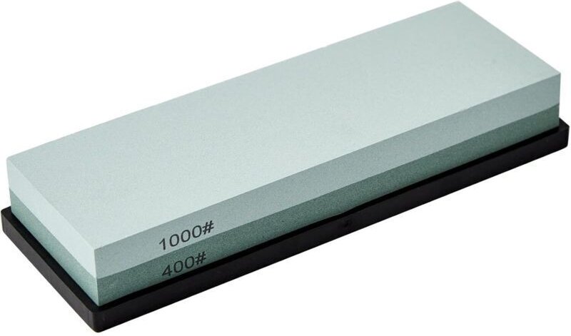 Schleifstein mit rutschfester Gummibasis, hochwertiger Schleifstein, Körnung 400/1000, doppelseitiger Messerschärfer für...