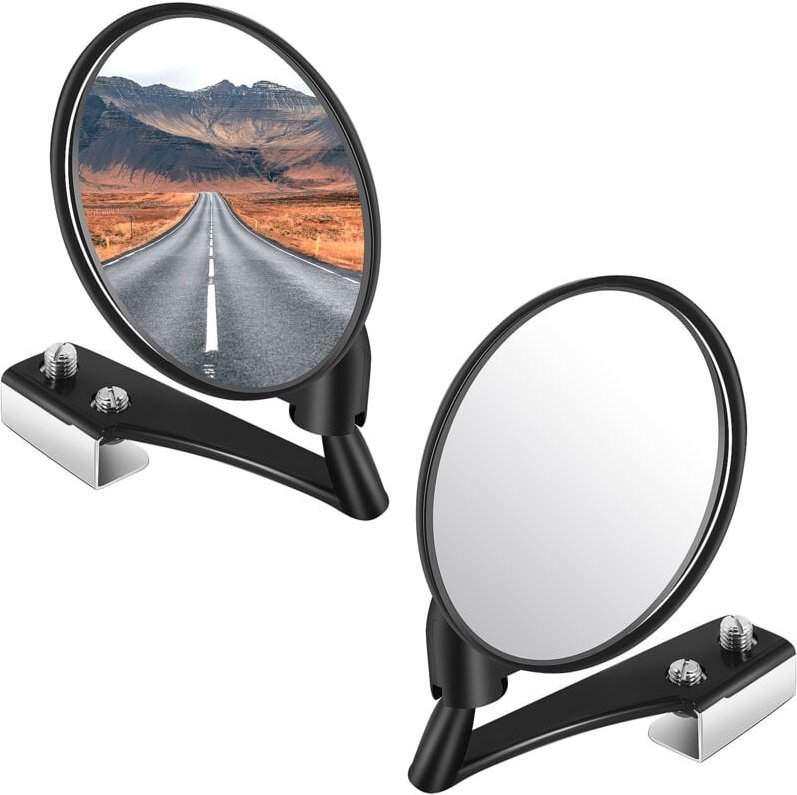 Tlily - 1 Satz Von 2 Auto Blinden Fleck Seite Konvexen Weit Runde RüCk