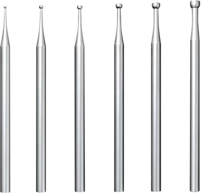 Tlily - 6 StüCk Runde FräSer - 3/32--Schaft, Zur Schmuckherstellung, Drahtrunder-Bits