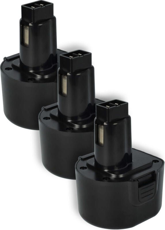 3x Akku Ersatz für Dewalt DE9074, DC9062, DE9036, DE9061, DE9062, DW9061, DW9062 für Elektrowerkzeug (1500 mAh, NiMH, 9,...