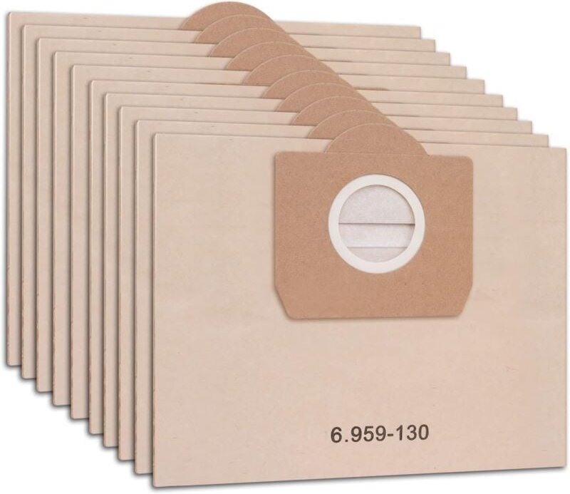 10er-Pack Staubsaugerbeutel, passend für Kärcher WD3 MV3 Staubsauger, Zubehör: Staubbeutel, Papierbeutel, Filterbeutel