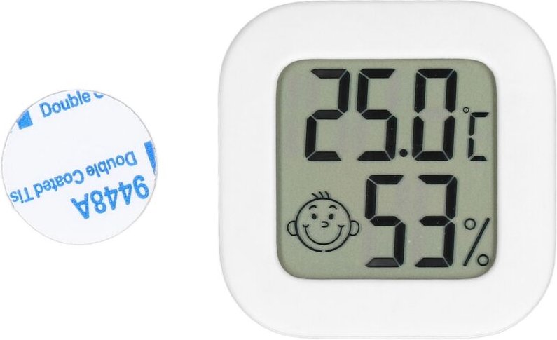 Thermometer, Hygrometer, Temperaturanzeige mit digitalem LCD-Display und eingebauter Batterie