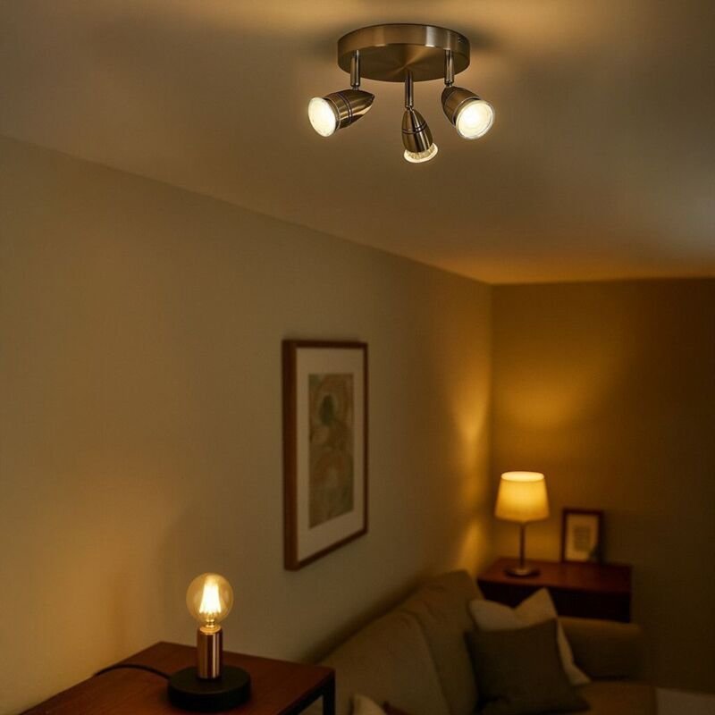 Arum Lighting - Spot Einstellbare Deckenleuchte 3 Köpfe columbus GU10 alu