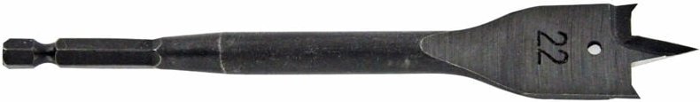 Thumbnail - Tivoly - 1 flacher Holzbohrer ø 20 mm, verstärkter Körper, doppelter Spanbrecher, Sechskantschaft 6,35 mm
