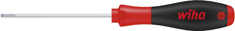 Wiha Schraubendreher SoftFinish® Schlitz mit Rundklinge für tiefliegende Schrauben 3,5 mm x 100 mm (00691)