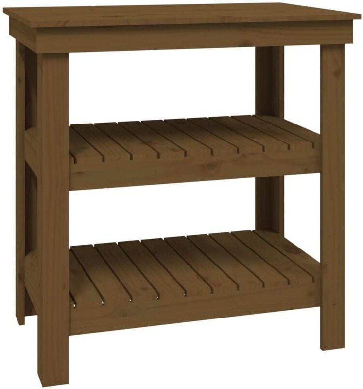 Vidaxl - Werkbank Honigbraun 78,5x50x80 cm Massivholz Kiefer