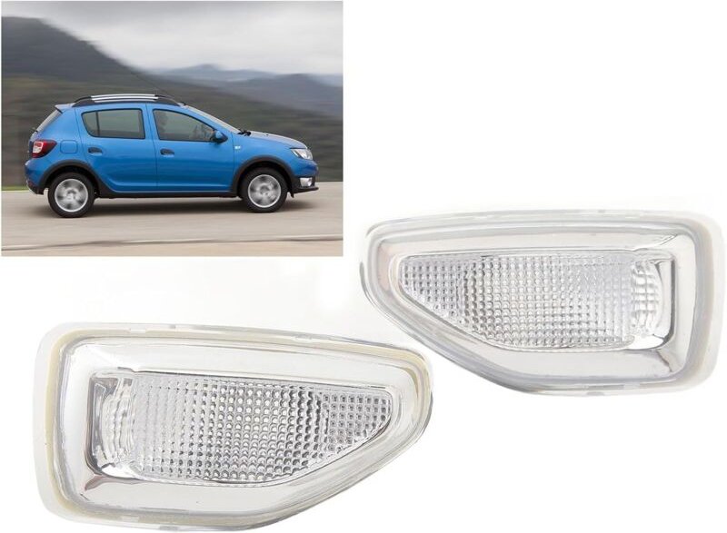 Ej.life - Seitenmarkierungsleuchte, 261651140R, Blinkerleuchte ohne Glühbirnen-Ersatz für Dacia Sandero Stepway MK2 vor ...