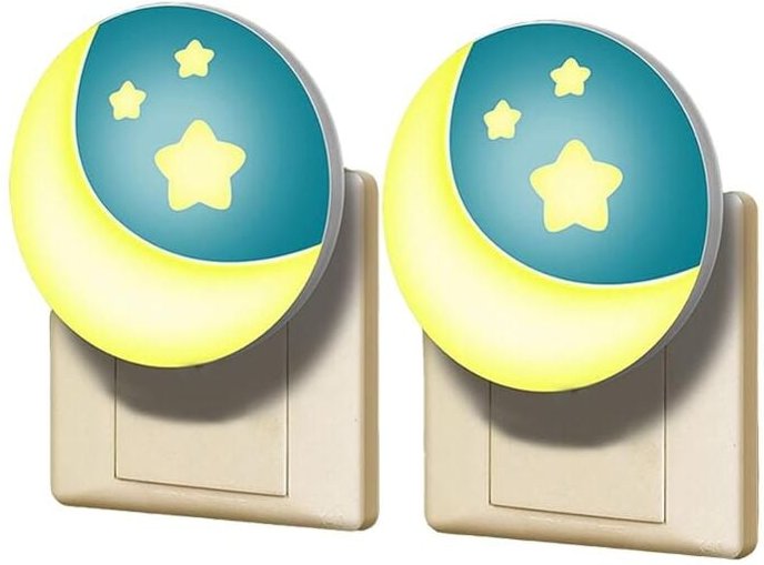 Thumbnail - Nachtlicht Steckdose Kinder 2 Stück Dämmerungssensor Steckdosenlicht Orientierungslicht Stilllicht Baby Erstausstattung ...