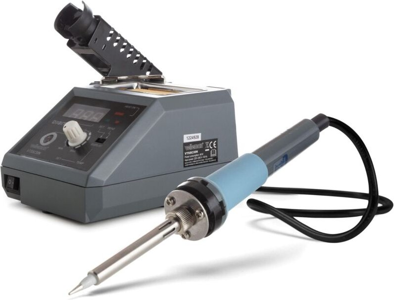 Velleman - lötstation mit led & keramischem heizelement - 48 w - 160-480 °c