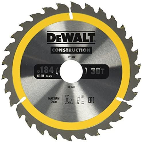 Kreissägeblatt Handkreissäge 184/30 mm 30WZ DT1942-QZ - Dewalt