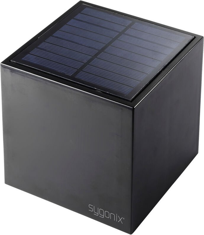 Sygonix - SY-5499356 Solar-Außenwandleuchte smd led 0.9 w Schwarz