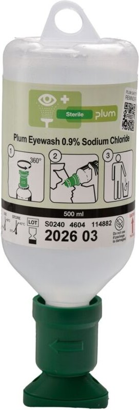 Augenspülflasche 500ml (0,9 % Natriumchloridlösung) - Plum