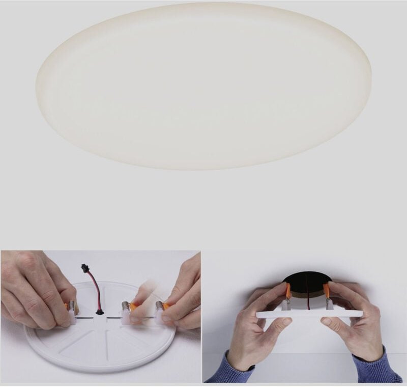 Paulmann - Einbauleuchte led Veluna Varifit rund ø 18,5 cm 17 w satin Einbauleuchte