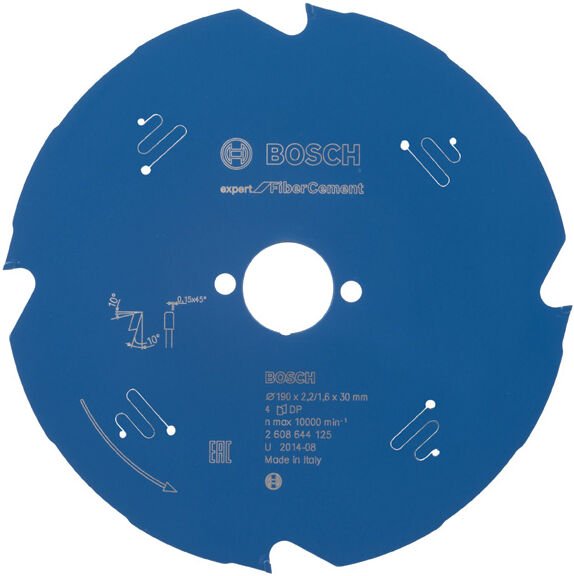 Hm Kreissägeblatt 190x2,2x30mm Z4 tf Expert Fiber Cement - Bosch