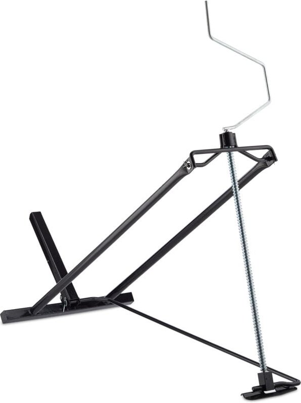 Relaxdays - Rasentraktor Hebevorrichtung, 400 kg, Kippvorrichtung Aufsitzmäher, stufenloser Neigungswinkel, Stahl, schwa...