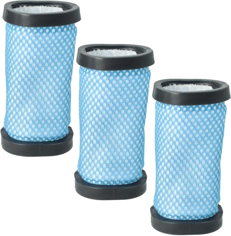 Filterset 3x Staubsaugerfilter Ersatz für Hoover T114, 35601872 für Staubsauger - Abluftfilter Schwarz Blau Weiß - Vhbw