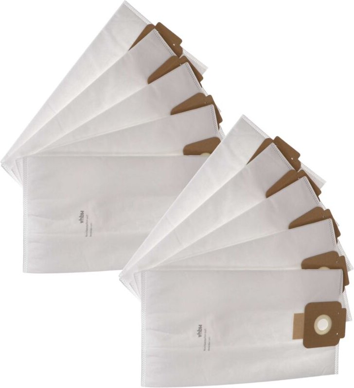 10x Staubsaugerbeutel kompatibel mit Sprintus era evo, pro, tec Staubsauger - Mikrovlies, 40,8cm x 22,8cm Weiss - Vhbw