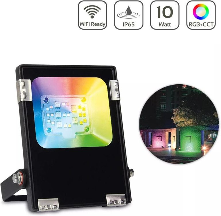 MiBoxer RGB+CCT LED Außenstrahler WiFi Farbwechsel Fluter - Ausführung: 10W FUTT05
