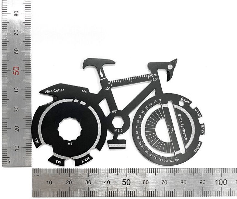 CSPARCV 1-teiliges multifunktionales Schlüsselanhänger-Werkzeug, Multitool-Karte, leichtes Design für einfache Tragbarke...