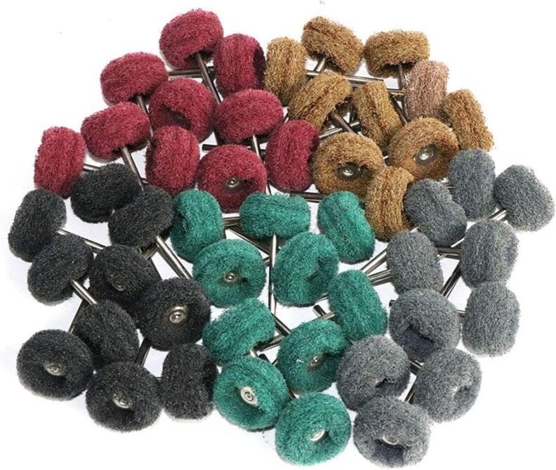 Bluedeer - 60 Stk 25 mm Schleifmittel Polierscheiben, Polierzubehör für Rotations Werkzeuge