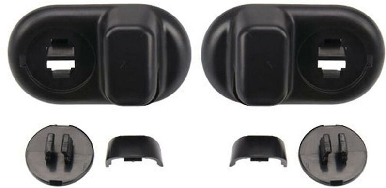 Woosien - Auto-Seitendach-Sonnenblende, feste Clip-Schnallenhalterung für Mini F54 F55 F56 F60 2015–2020, Schwarz