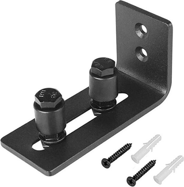 1 Stück Führungsschiene für Schiebetor, Fontainebleau Bodenschienen, 12 x 52 x 65 mm (schwarz)