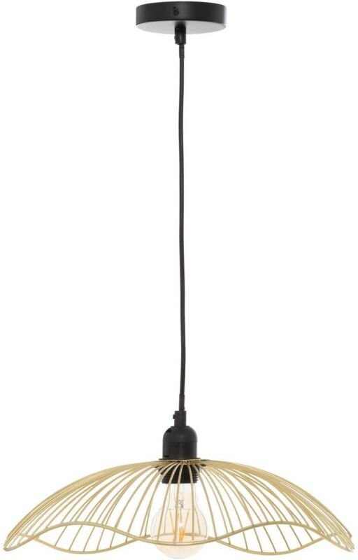 Hängelampe galt ø 34 cm mit Lampenschirm aus Draht