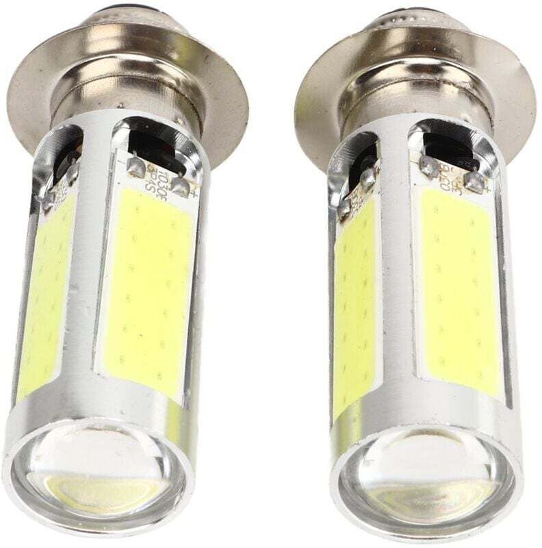 2x6000K Weiß H6M COB LED Motorrad/ATV Nebelscheinwerfer Birne PX15d P15D251