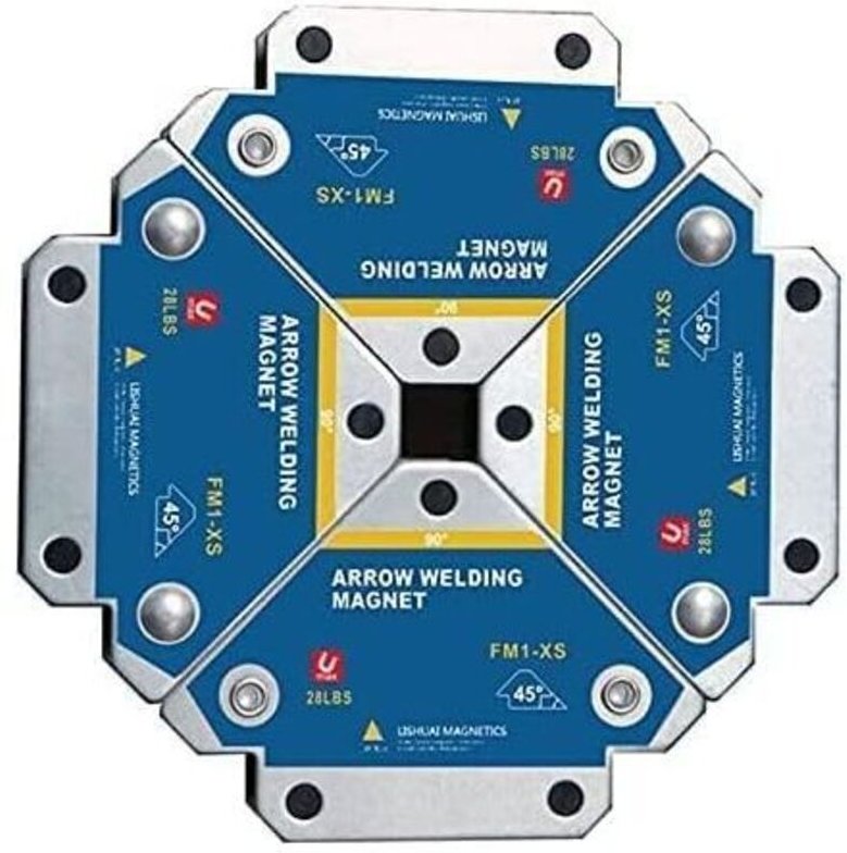 Aimant Soudure Angle, 4 Pcs Soudure Aimant Force von Maintien 13kg von Soudure Equerre von Support Positionneur Magnétiq...