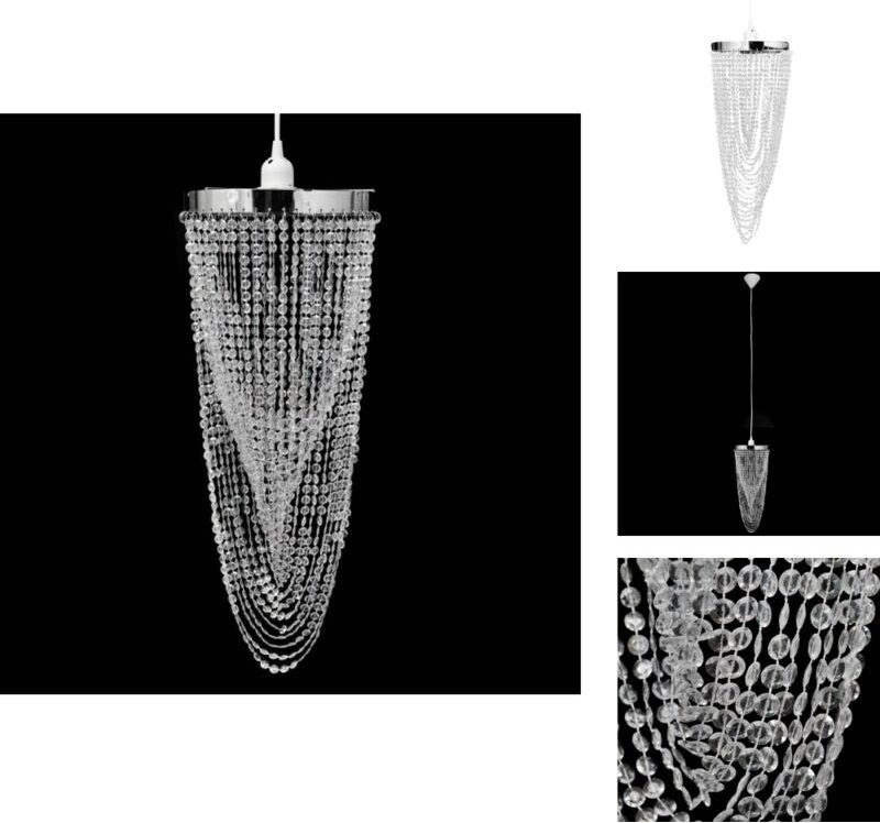 Thumbnail - Kronleuchter - Kristall Anhänger Kronlampe 22 x 58 cm - Transparent