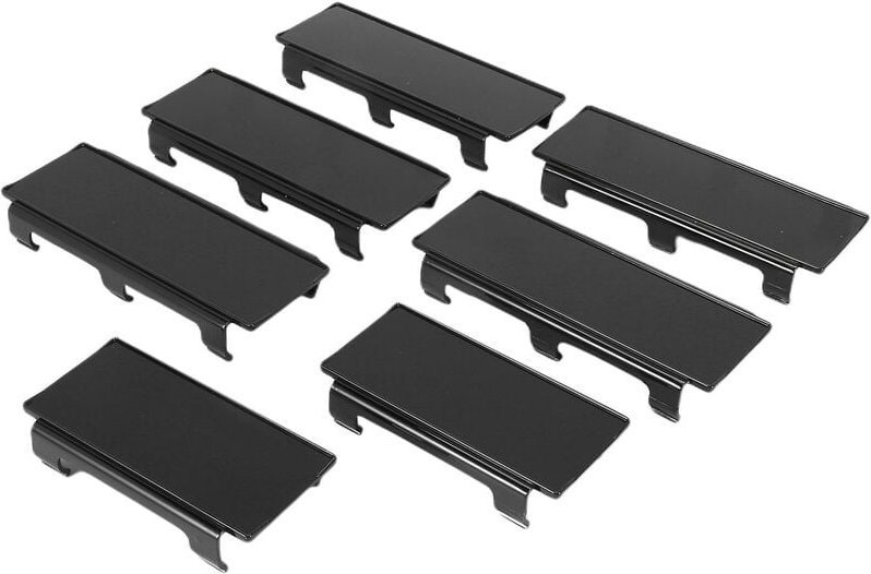 Woosien - 52-Zoll-Schutzabdeckung zum Aufstecken in Schwarz für gerade, gebogene LED-Lichtleisten-LKW