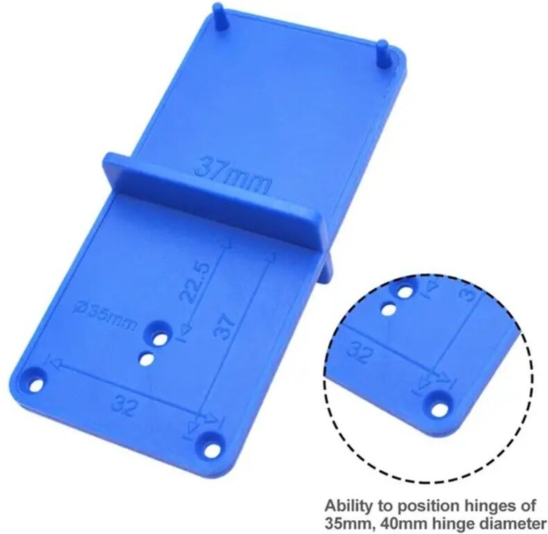 35/40mm Scharnierstanze Bohrloch-Lochführung Bohrer-Werkzeug Tür Schrank DIY Schablone für Handwerkzeuge für Holzbearbei...