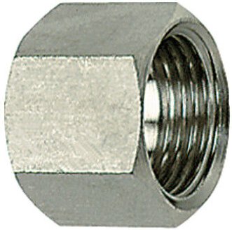 6-kant-Überwurfmutter, g 1/2, für Tüllengröße lw 9, es 1.4571 - Riegler