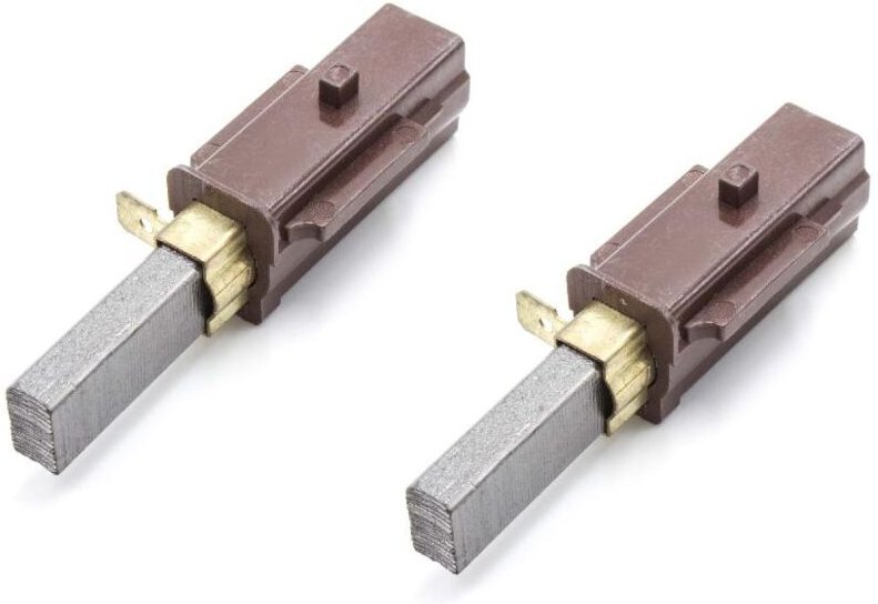 Vhbw - 2x Kohlebürste Motorkohle Schleifkohle mit Sockel 6,3x11x33mm Ersatz für Miele 2830480 für Staubsauger