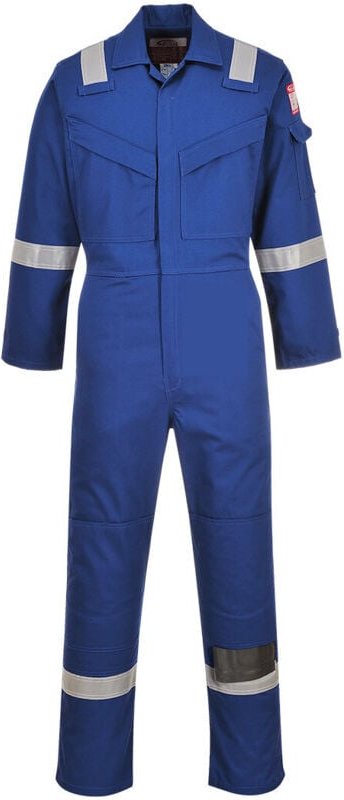 Flammhemmende und antistatische Overall 350g Royalblau XS - DE(34-36) - UK(26-28)
