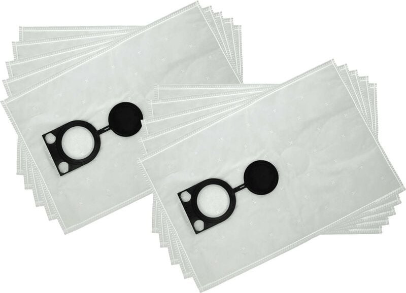 vhbw 10x Staubsaugerbeutel Ersatz für Bosch 2607432037 für Staubsauger - Mikrovlies, 50cm x 33cm Weiß