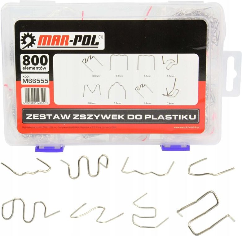 Klammersatz für Kunststoff, 800 Stück