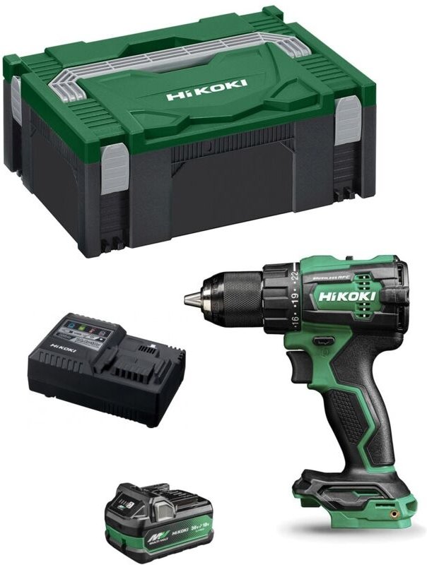 Schlagbohrschrauber HIKOKI DV18DEA1X (1 x 2,5Ah/5,0 Ah + UC18YSL3 + Koffer HSC II)