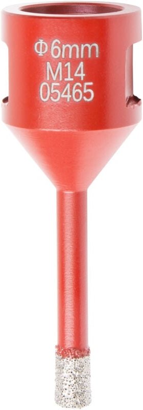 Profi Diamant Fliesen Bohrkrone, M14, Fliesenbohrer mit Durchmesser 6 mm, Diamant Bohrkrone, passend für Winkelschleifer...
